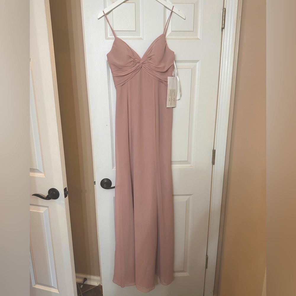 Hayley Paige Bridesmaid Dress NEVER WORN size 2 dusty rose style: 52150